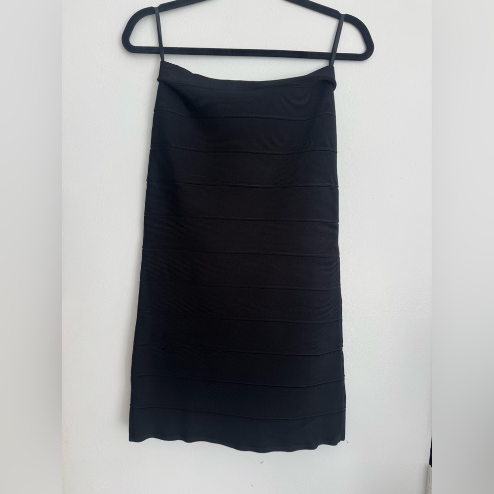BCBGMaxAzria Black Midi Skirt
